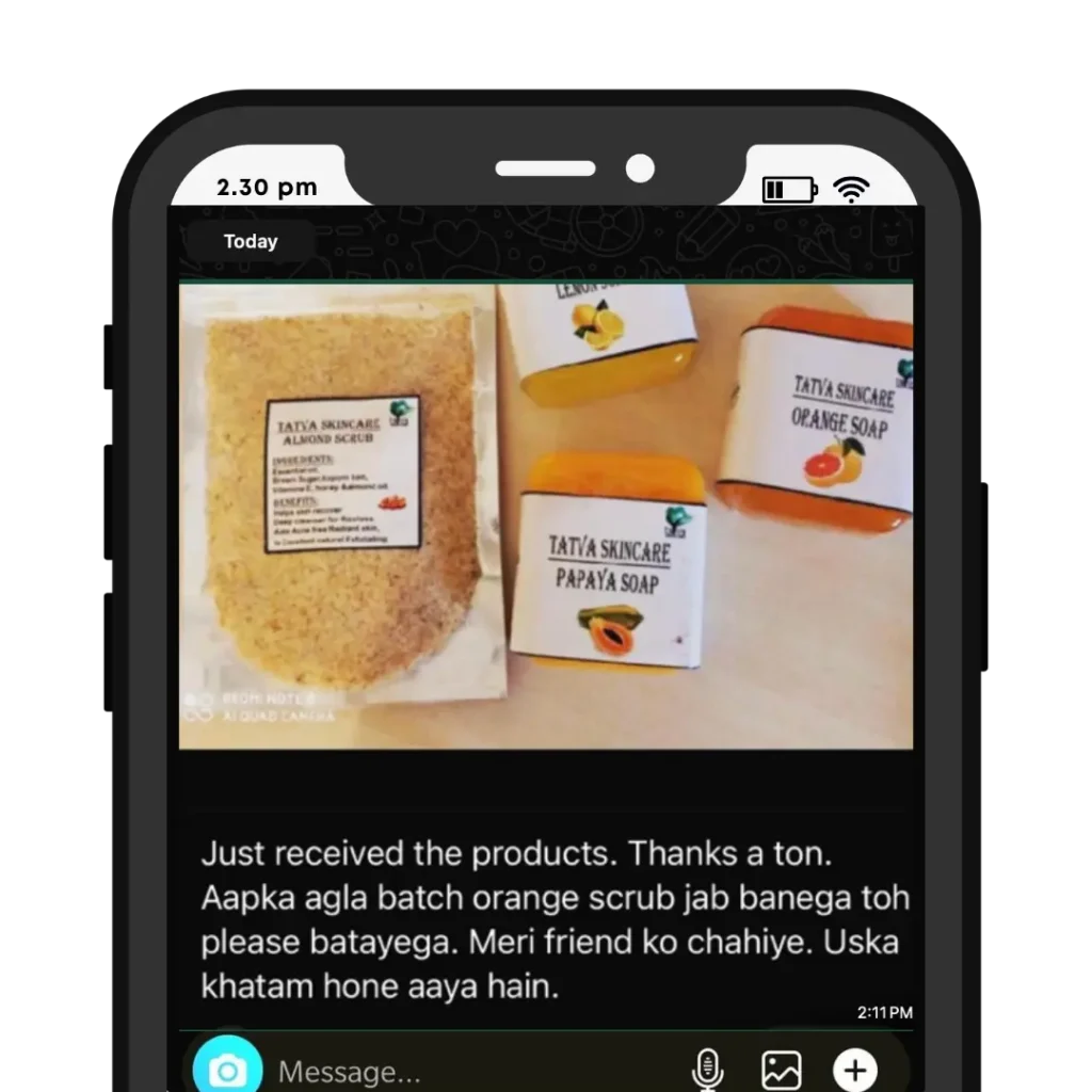 Shweta's review for Tatva products